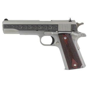 Colt 1911C Government .38 Super 5" Stainless Engraved Pistol