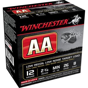 Winchester Ammo AA12FL8 Low Recoil 12 Gauge 2.75" 26g 980 fps 8 Shot 25 Bx/10 Cs