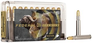 Federal Premium P416T2 416 Rigby 400gr Solid 20 Per Box Nickel-Plated