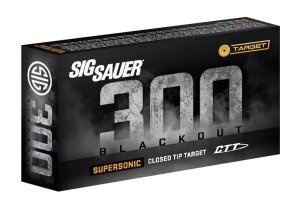 Sig Sauer Target Rifle Ammo 300 Blackout 125 gr. Closed Tip Target 20 rd.