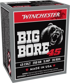 Winchester Ammo X45CBB Big Bore 45 Colt (LC) 250 gr SJHP 20 Per Box/ 10 Cs
