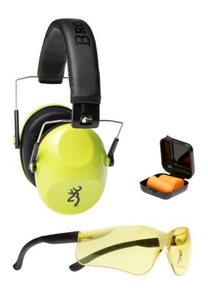 Browning 126420 Range Kit Junior Shooting Glasses and Hearing Protection