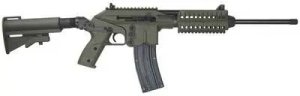Kel-Tec SU22EGRN 22LR 16" Semi-Auto Rifle, Green, Collapsible Stock