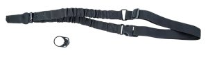 Caldwell 156215 Single Point Tactical Sling, Black Nylon, Adjustable Bungee Design, Quick Release Buckle, Ideal for AR Platforms