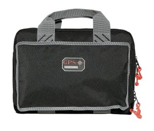 GSM Outdoors GPS-1310PC Quad Pistol Case Black 4-Handgun Mag Storage
