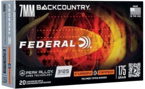 Federal Premium 7mm BackCountry 175gr Fusion Tipped 20/Box F7BCTFS2
