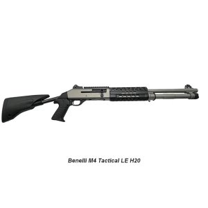 Benelli LE M4 12GA Shotgun - Telescoping Stock, Ghost Ring Night Sights, Multi Rail - 18.5" - Titanium Cerakote - QUALIFIED INDIVIDUALS ONLY