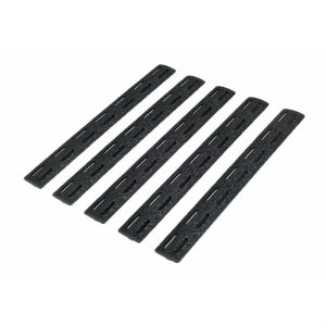 Bravo Company MCMR 5.5in Black M-LOK Rail Panel Kit 5-Pack