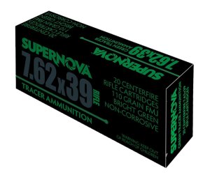 Supernova PMSN762G Green Tracer 7.62mm 110 Grain FMJ 20 Rounds