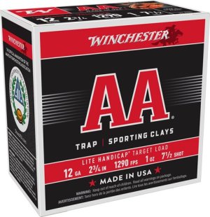 Winchester AAHLA127@ AALtHanicp 12Ga 2.75" 1oz #7.5 Shot