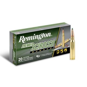 Remington Premier Scirocco Bonded 308 Winchester 165 Grain, Swift Scirocco Bonded, 20 Round Box, 2700 FPS Velocity
