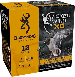 Browning Wicked Wing XD 12ga 3" 1450fps 1 1/4 oz #2 Shot 25rds