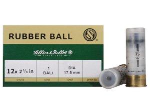 Sellier & Bellot SB12RBA 12 Gauge 2.75" Rubber Ball Ammo 25/Box