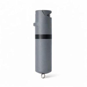 POM Industries PK-GRY-1.4 Pepper Spray Keychain Gray/Black 1.4% MC