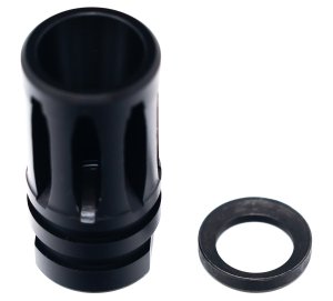 Faxon Firearms FFMD762A2 A2 Flash Hider Black Nitride 5/8"x24 30 Cal