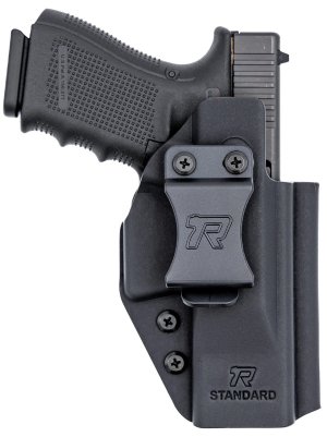 ROUNDED RGUNVRSLSTNDRDBLK Universal Kydex IWB Black Belt Clip