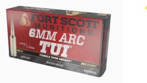 Fort Scott Munitions 6ARC-090-SCV2 Tumble Upon Impact (TUI) 6ARC 90gr Solid Copper Spun 20 Per Box/10 Case