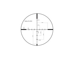 Viridian 981-0039 Lyxa 4-16x44 Rifle Scope SFP BDC MOA Black