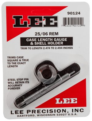 Lee Precision Case Length Gauge & Shell Holder 25-06 Remington 90124