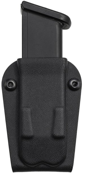 C&G 4002100 Universal Single Stack Mag Holder Black Kydex Belt Clip