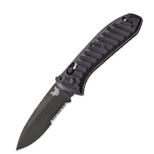 Benchmade Presidio II Auto Axis Serrated Black Knife - 5700SBK