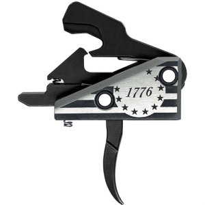Rise Armament RA-1776-BR AR Trigger, 3.5 lb Pull, Black/Silver