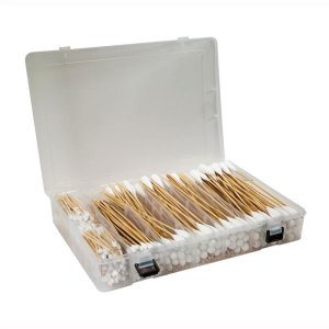 Tipton Complete Pistol Power Swab Kit 500 ct Bamboo White Cleaning Tools