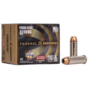 Federal Premium Hydra-Shok 44 Remington Magnum 240 Grain 20 Rounds
