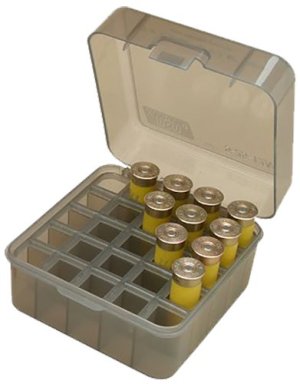 MTM Molded Products S25D-41 Shotshell Case 12/16/20 Gauge Clear Smoke