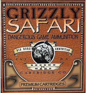 Grizzly GC416RG5 416 Rigby 400gr Solid Brass Ammo, 5/Box, 2400 fps