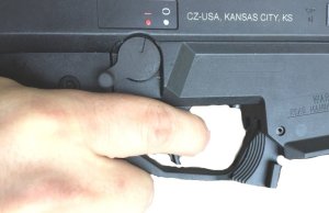 Manticore CZ Scorpion EVO Right Safety Lever Black Aluminum