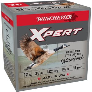 Winchester Ammo WEX12LMBB Super X Xpert High Velocity 12 Gauge 3.50" 1 1/4 oz 1625 fps BB Shot 25 Bx/10 Cs