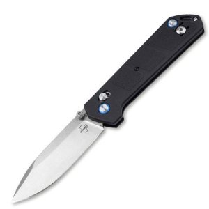BOKER KIHON DC 2.0 3.2 DROP PLAIN BLACK/GFN Crossbar Lock, Satin D2, GFN
