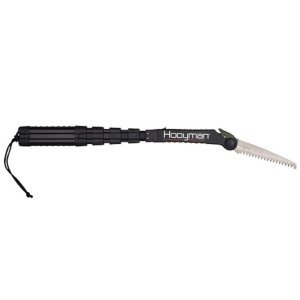 Lightweight Hooyman 655226 Extendable Tree Saw, 5ft Reach, High Carbon SK5 Steel MegaBite Blade, Black