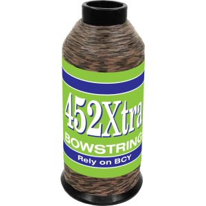 BCY 452Xtra Bowstring 1/8 lb Tan/Black 67% Dyneema 33% Vectran