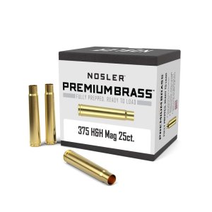 Nosler Unprimed Brass Rifle Cases .375 H&H 25 Count Quality Inspected