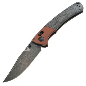 Benchmade Crooked River 4" MagnaCut w/Aluminum Bolster Burnt bronze