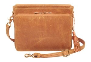 GTM GTM-CZY/22 CRML/BUFF Clutch Purse Crossbody Shoulder Bag