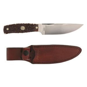 Uncle Henry 1205104 Next Gen Staglon Knife 4.6" Blade with Leather Sheath