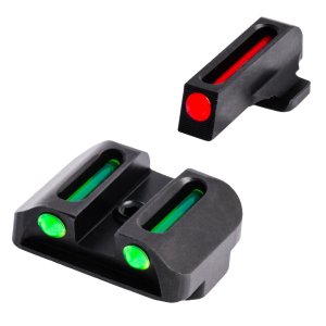 TRUGLO TG131K Fiber-Optic Front/Rear Sights Red/Green Fits 1911
