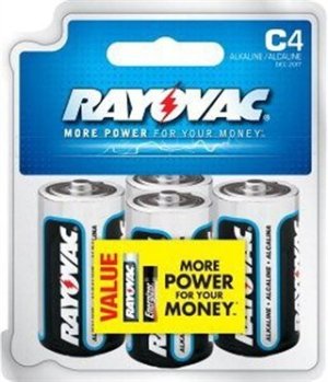 Energizer 814-4F Alkaline Battery C 4PK Long Lasting