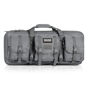 Savior Equipment American Classic Shorty Double Rifle Bag- 24 SW Gray