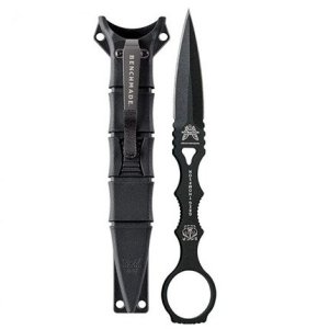 Benchmade 176BK Dagger Double Edge 3.22" Blade with Black Sheath
