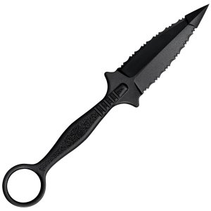 Cold Steel FGX Ring Dagger CS92FR 3.50 In Serrated Black Griv-Ex