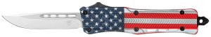 CobraTec Knives CTK-1 2.75 In D2 Steel Flag Handle OTF Knife