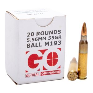Global Ordnance GO 556NATO 5.56x45mm NATO 55gr FMJ 1000rd