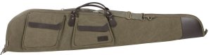 Allen Company 541-48 48 In Olive Cotton Canvas Leather Trim