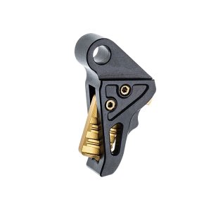 Tyrant CNC TDHCATTRIGBLK/GOLD Aluminum Trigger for Springfield Hellcat