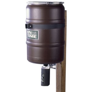 On Time Wildlife Feeders 50003 Elite Lifetime Fish Feeder 25 Gal Steel Band