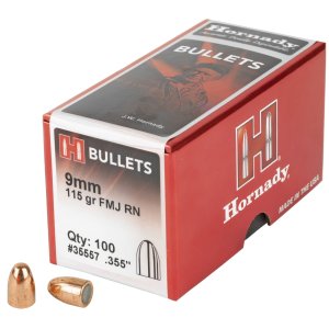 Hornady 35557 .355 115gr FMJ RN 100ct